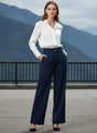Women'S Luxury Banana Crepe Navy K Pant