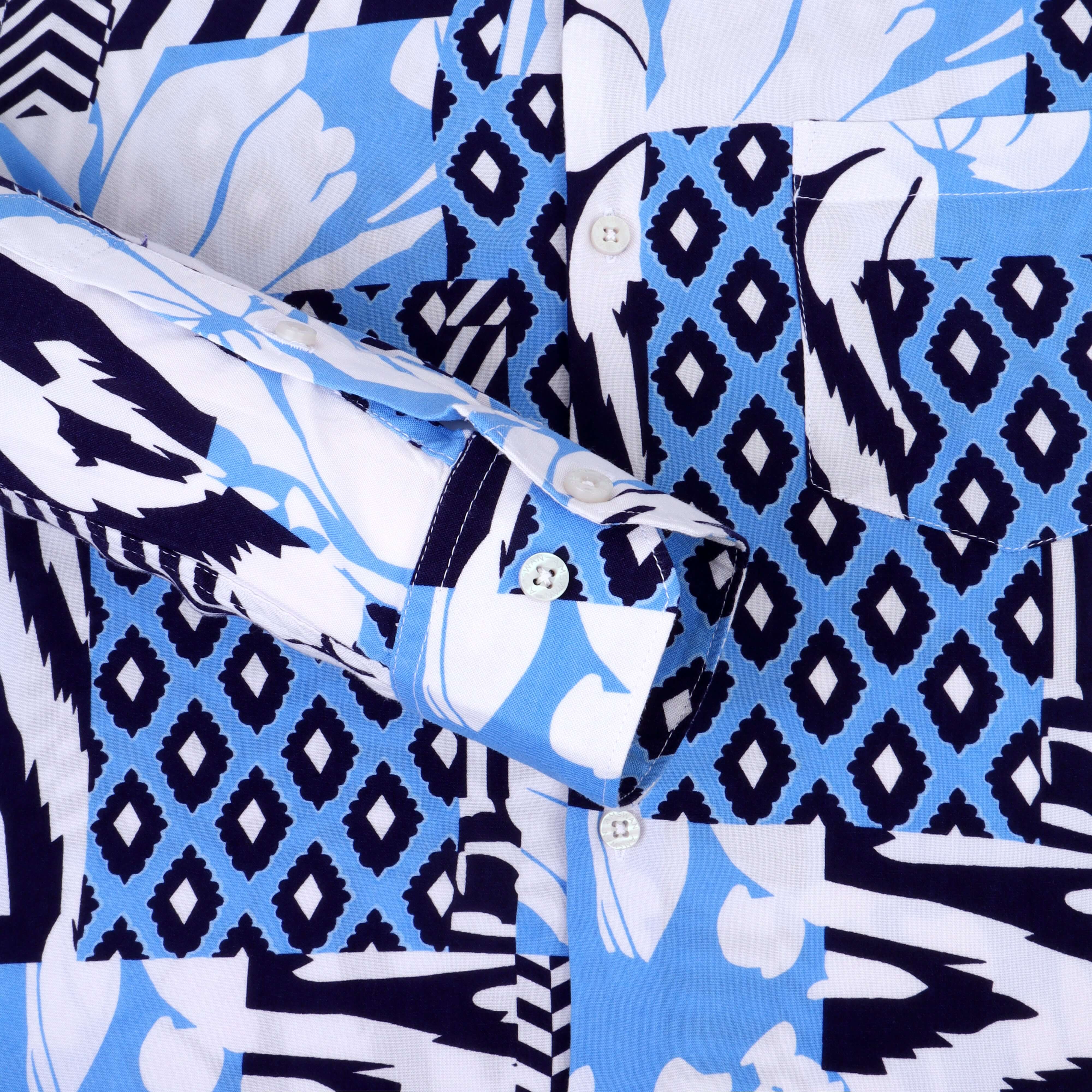 Women'S Premium Rayon Shirt With Tropical Print