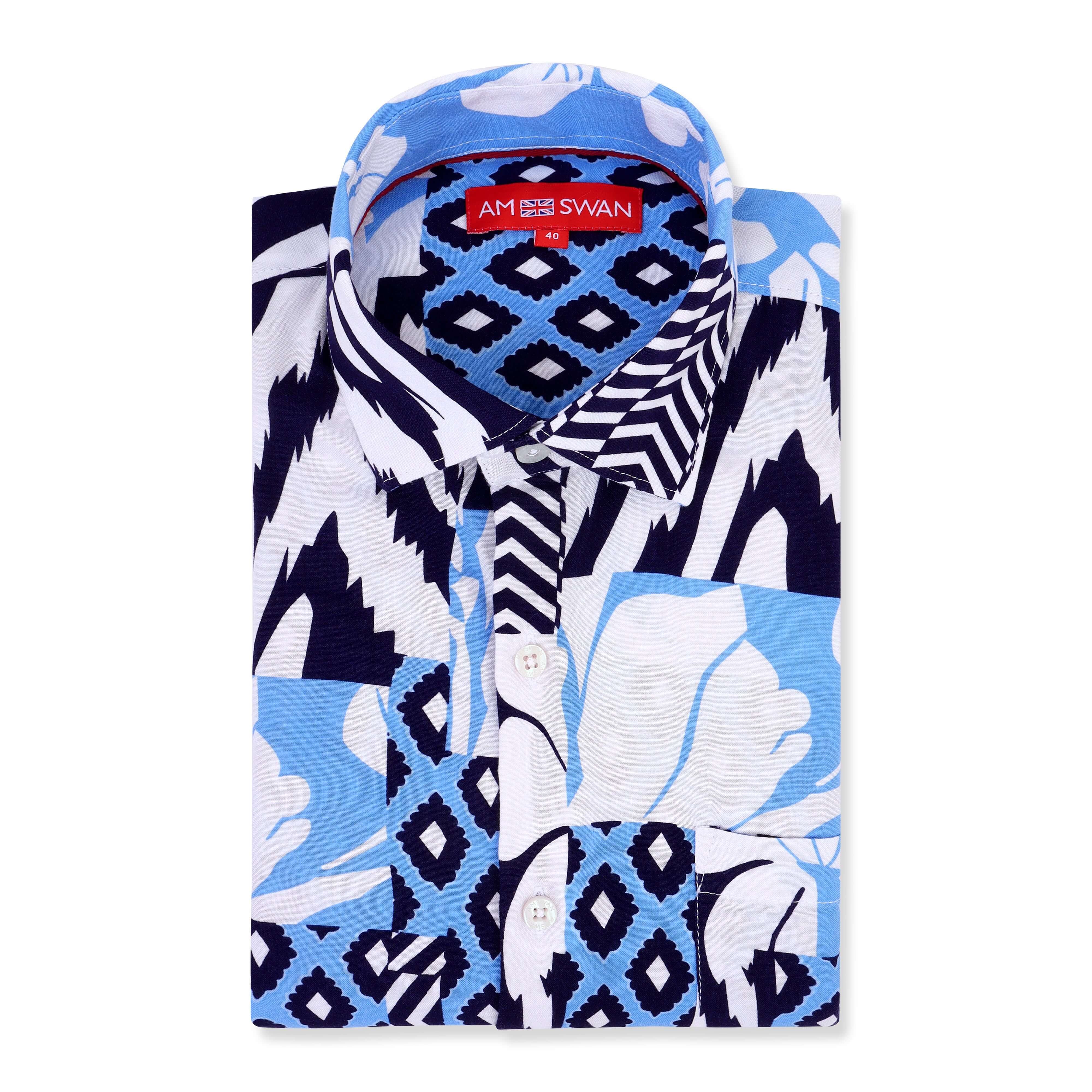 Women'S Premium Rayon Shirt With Tropical Print
