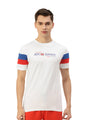 MENS COTTON RICH LYCRA GRAPHIC HALF SLEEVE CREW NECK T-SHIRTS
