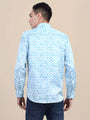 Men'S Poly Satin Lycra Digital Printed Shirt