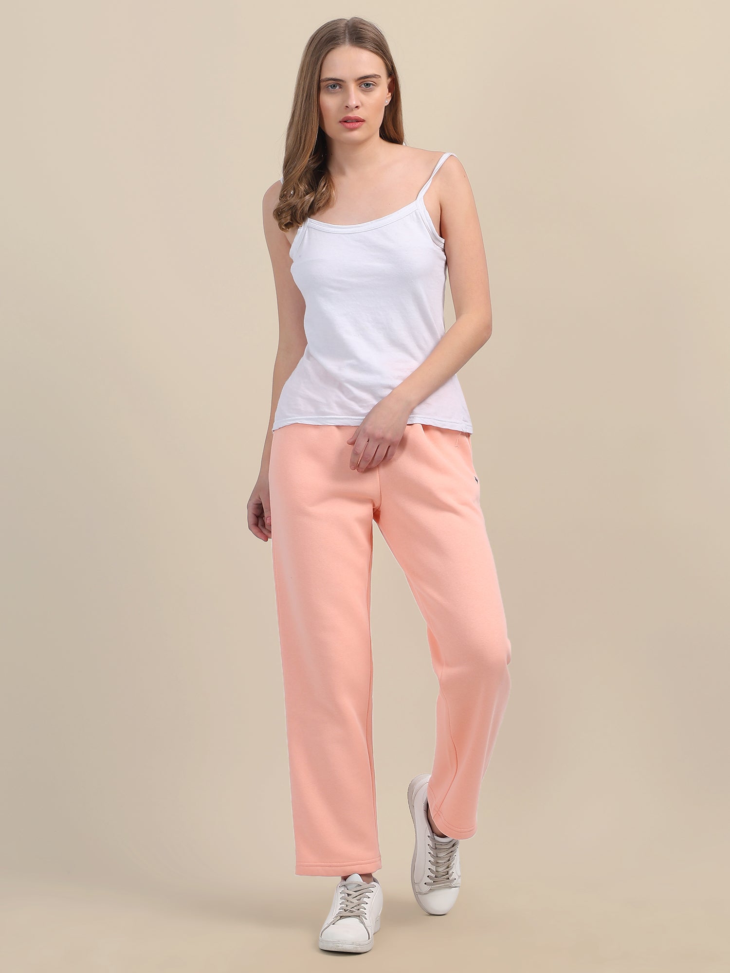 Amswan Womens Premium Cotton Peach Sweatpant