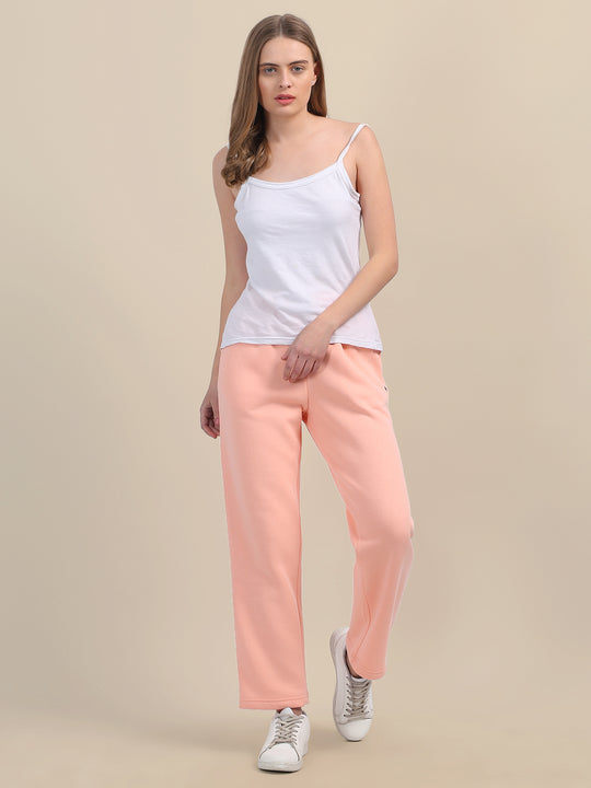 Amswan Womens Premium Cotton Peach Sweatpant