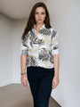Women'S Botanical Print Premium Rayon Shirt