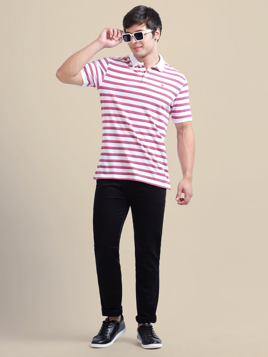 Navy Casual Trousers Solid Cotton Lycra, Smart Fit