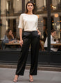 European Satin Loose Fit Trouser