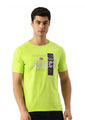 MENS COTTON RICH LYCRA GRAPHIC HALF SLEEVE CREW NECK T-SHIRTS