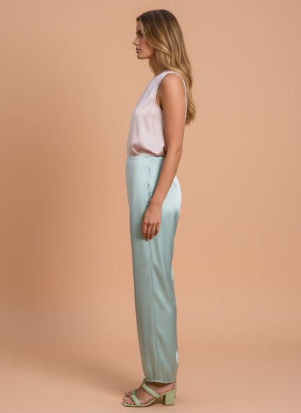 European Satin Loose Fit Trouser