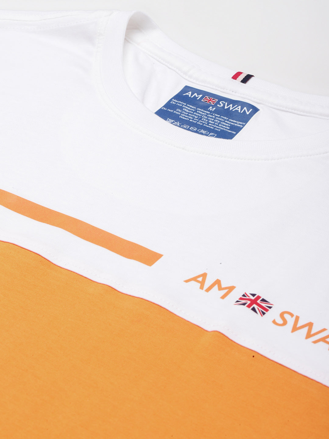 MENS PREMIUM COTTON COLOURBLOCK PRINTED HALF SLEEVE CREW NECK T-SHIRTS