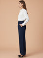 Women'S Luxury Banana Crepe Navy K Pant
