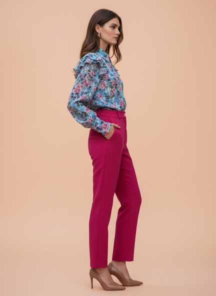 Banana Crepe Hibiscus C Pant