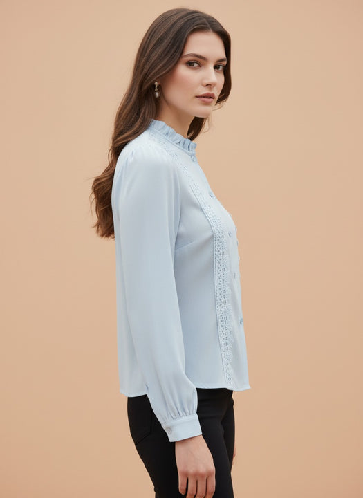 Luxury Lace Panel Women’s Top
