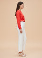WOMEN'S LUXURY BANANA CREPE STRAIGHT FIT WITH FLAP POCKET TROUSER