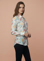 Premium Muslin Digital Print Puff Sleeve Shirt