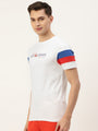 MENS COTTON RICH LYCRA GRAPHIC HALF SLEEVE CREW NECK T-SHIRTS