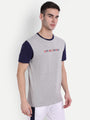 Mens Premium Cotton Printed Colourblock Half Sleeve T-Shirts