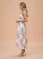 Premium Muslin Digital Print  Maxi Dress With Slash Pocket