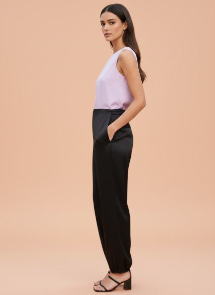 European Satin Loose Fit Trouser