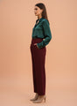 Banana Crepe Mahogany K Pant