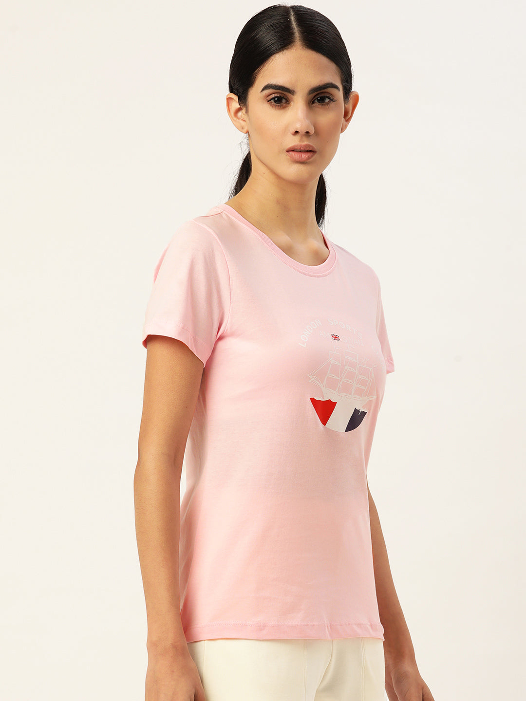 Women'S Premium Cotton Printed Half Sleeve T-Shirts