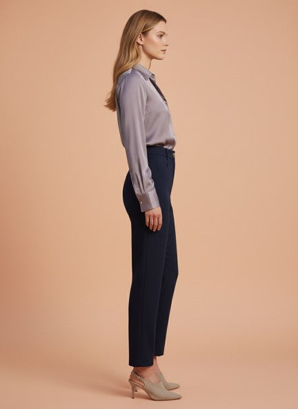 Banana Crepe Navy C Pant