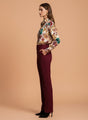 Banana Crepe Maroon C Pant