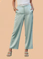 Women's European Satin Loose Fit Trouser