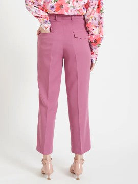WOMEN'S LUXURY BANANA CREPE STRAIGHT FIT WITH FLAP POCKET TROUSER