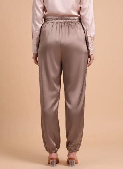 European Satin Loose Fit Trouser