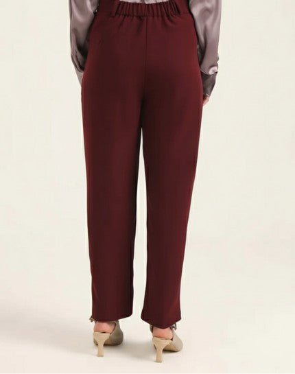 Banana Crepe Mahogany C Pant