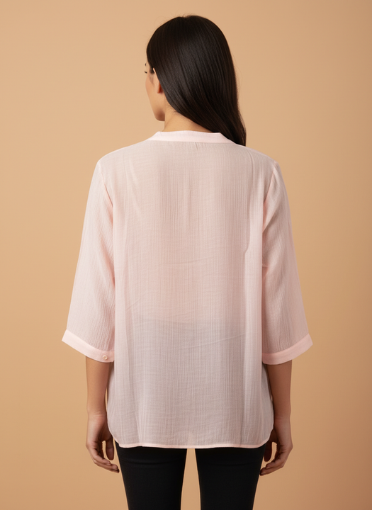 Floral Embroidered Women’s Casual Top