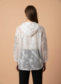 Sheer Embroidered Women’s Hooded Top
