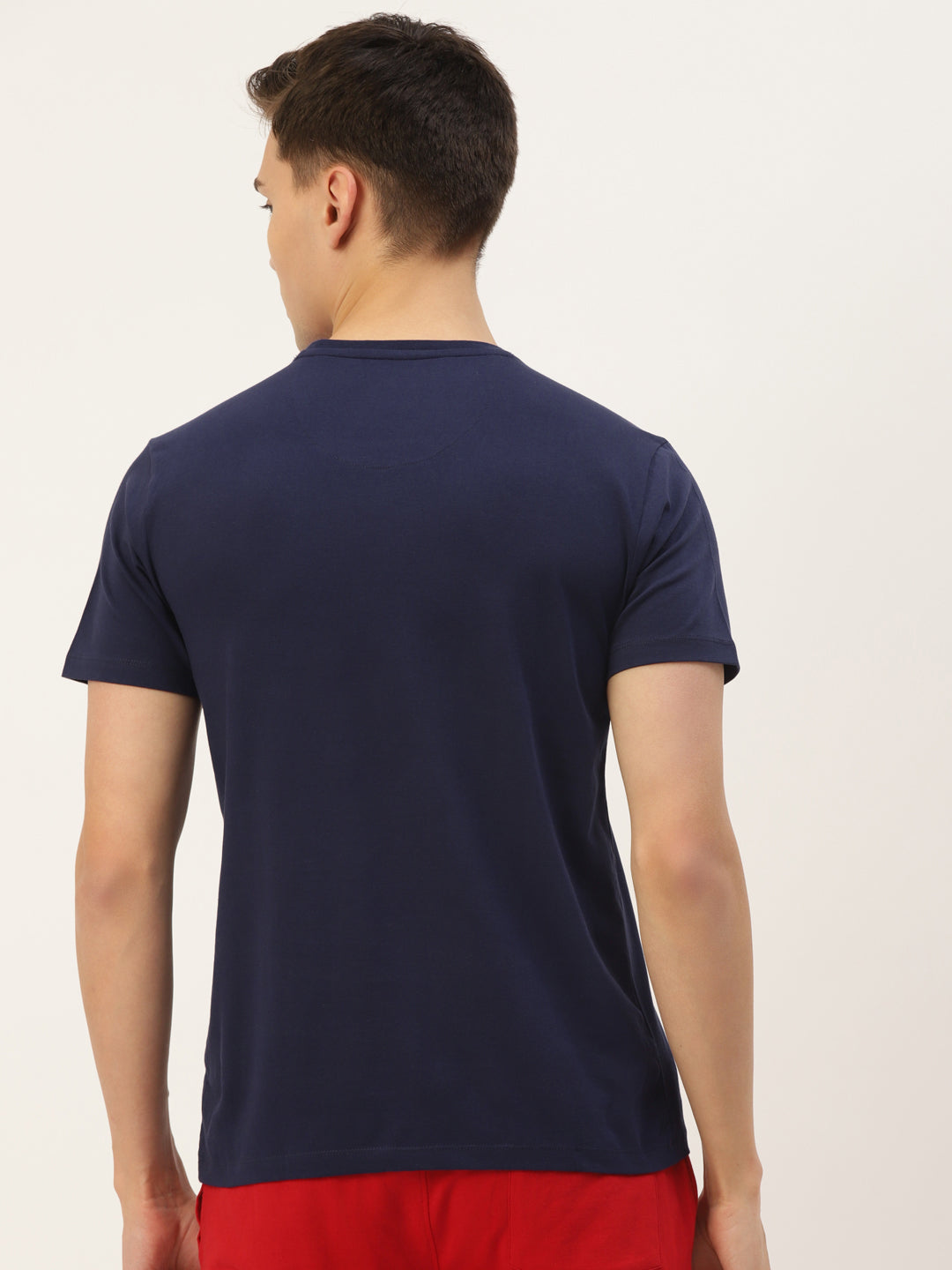 MENS PREMIUM COTTON LYCRA GRAPHIC HALF SLEEVE CREW NECK T-SHIRTS