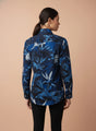 Premium Rayon Shirt With Tropical Blue Print