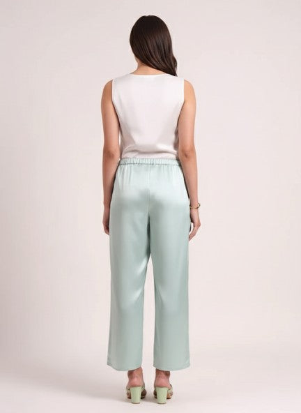 Women's European Satin Loose Fit Trouser