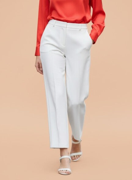 WOMEN'S LUXURY BANANA CREPE STRAIGHT FIT WITH FLAP POCKET TROUSER