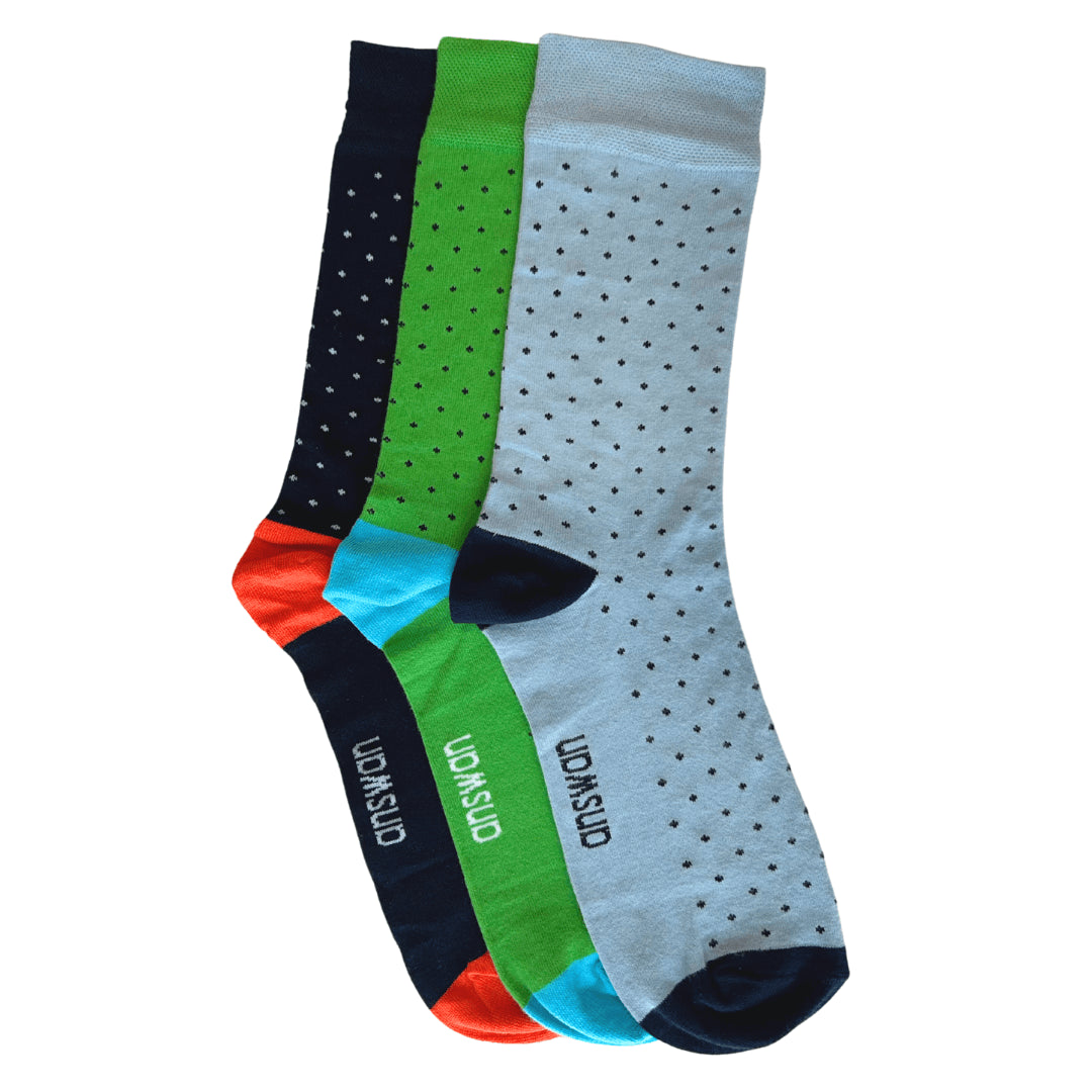 Amswan Unisex Premium Fine Gauge Cotton Socks Pack Of 3