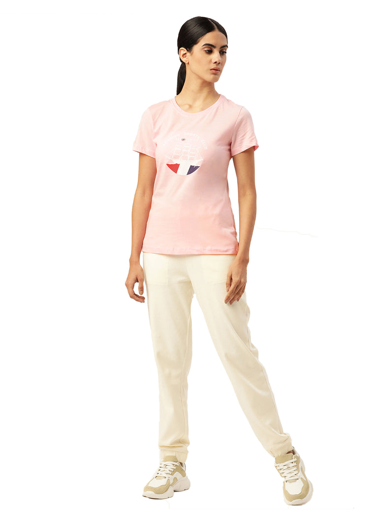 Womens Premium Cotton Printed Half Sleeve T-Shirts