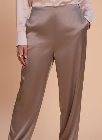 European Satin Loose Fit Trouser