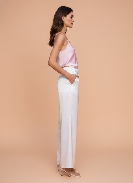 European Satin Loose Fit Trouser