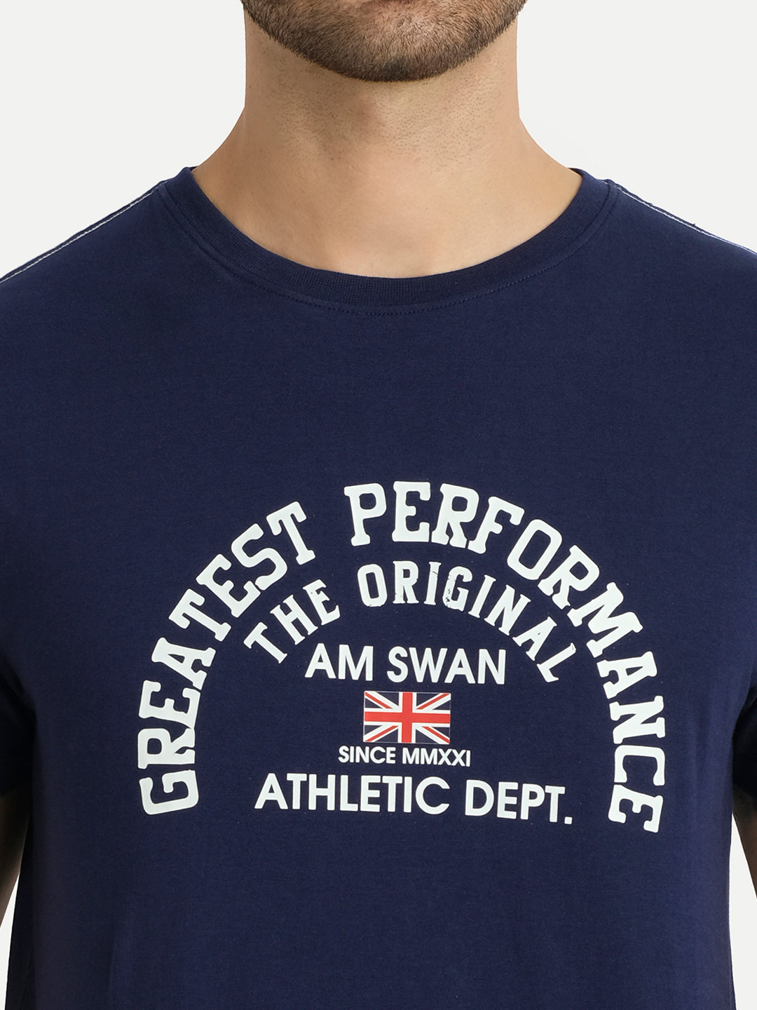 MENS PREMIUM COTTON PRINTED HALF SLEEVE CREW NECK T-SHIRTS