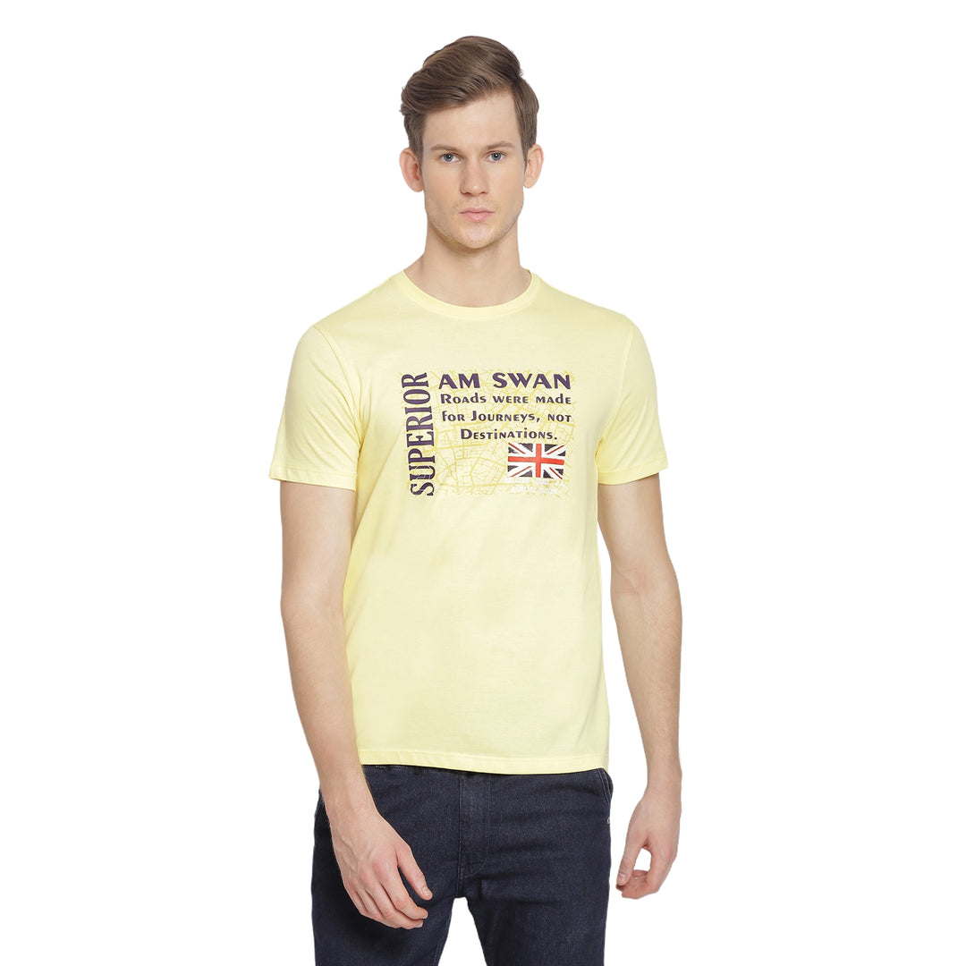 MENS PREMIUM COTTON PRINTED HALF SLEEVE CREW NECK T-SHIRTS