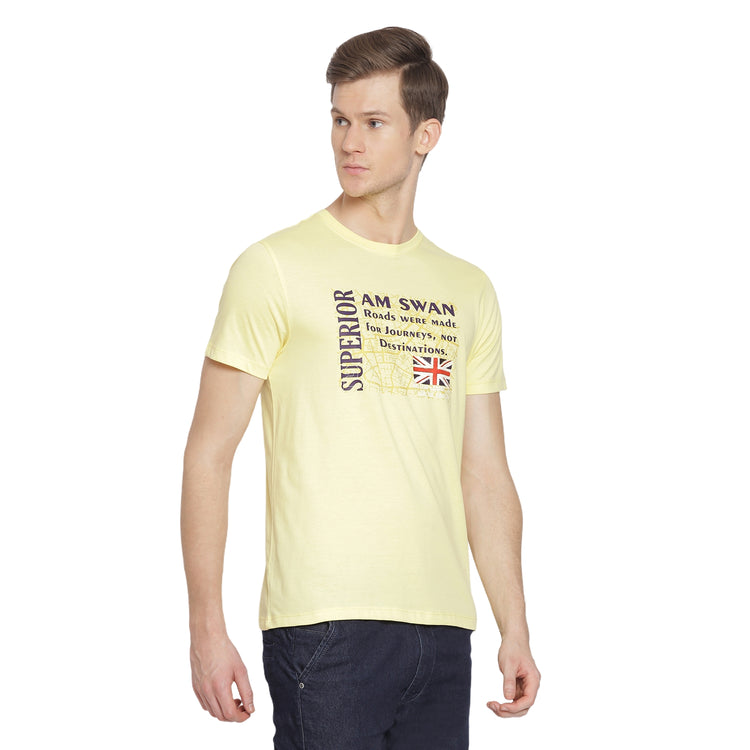 MENS PREMIUM COTTON PRINTED HALF SLEEVE CREW NECK T-SHIRTS