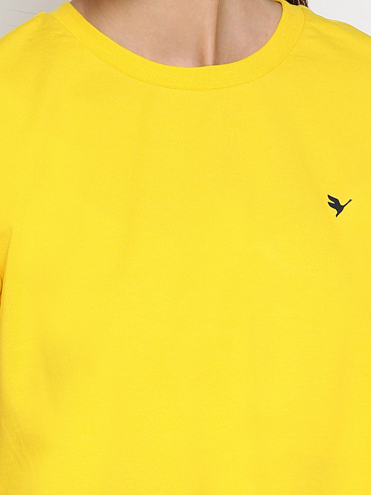 Womens Premium Cotton Lycra Smart Fit Knotted Half Sleeve Top