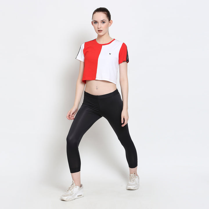 Women'S Premium Cotton Lycra Smart Fit Half Sleeve T-Shirts