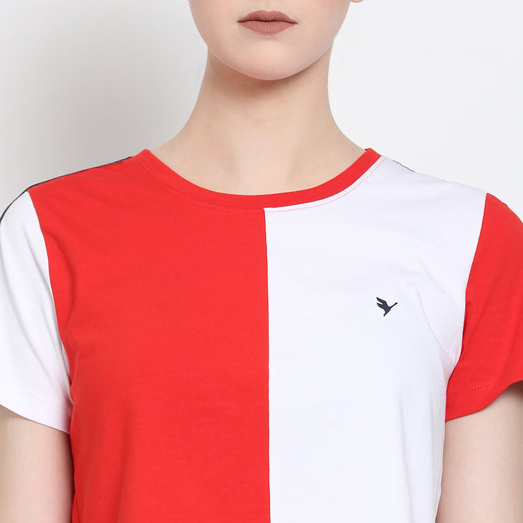 Women'S Premium Cotton Lycra Smart Fit Half Sleeve T-Shirts