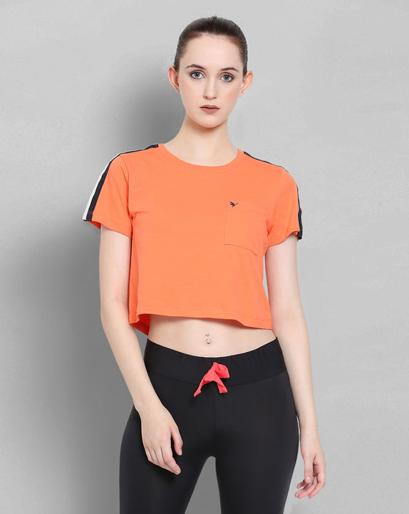 Womens Premium Cotton Lycra Smart Fit 3/4 Sleeve Solid T-Shirts