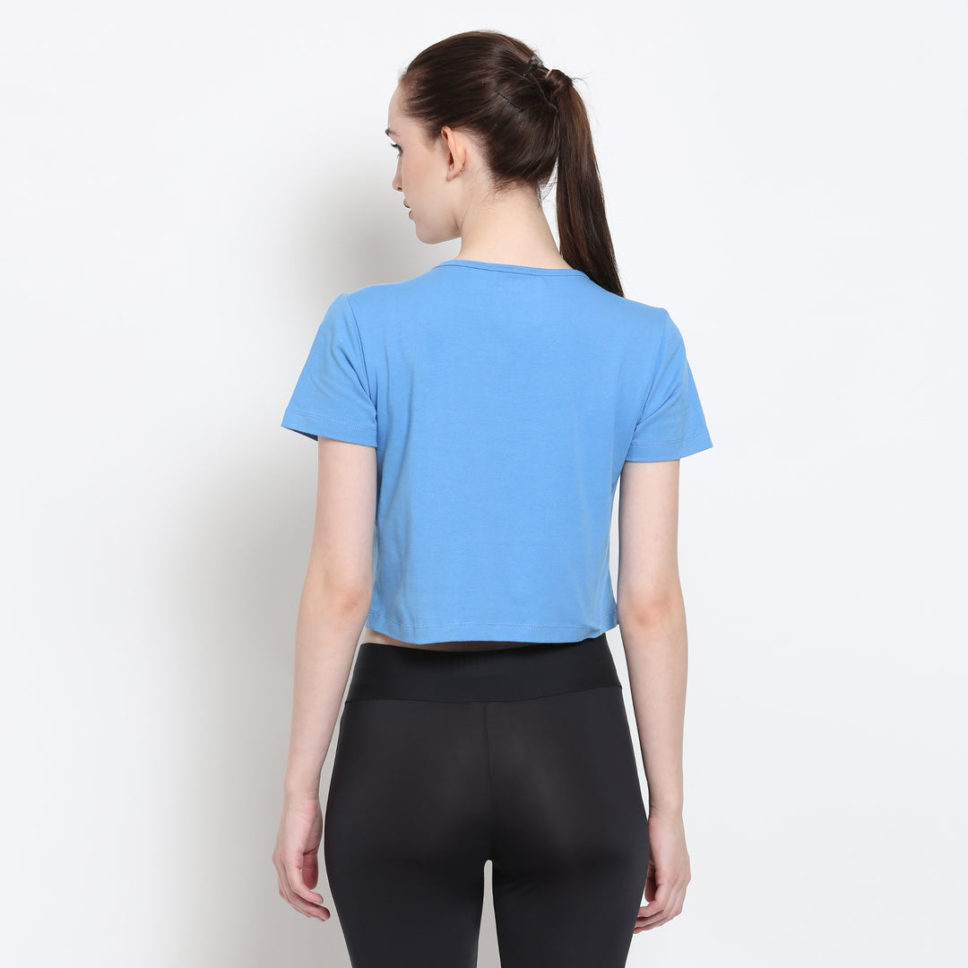 Women'S Premium Cotton Lycra Smart Fit Half Sleeve Solid V-Neck T-Shirts