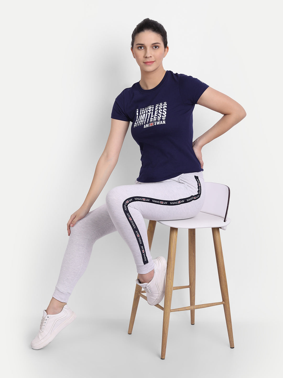 Womens Premium Cotton Printed Track Pants