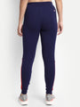Womens Premium Cotton Printed Colourblocked Track Pants